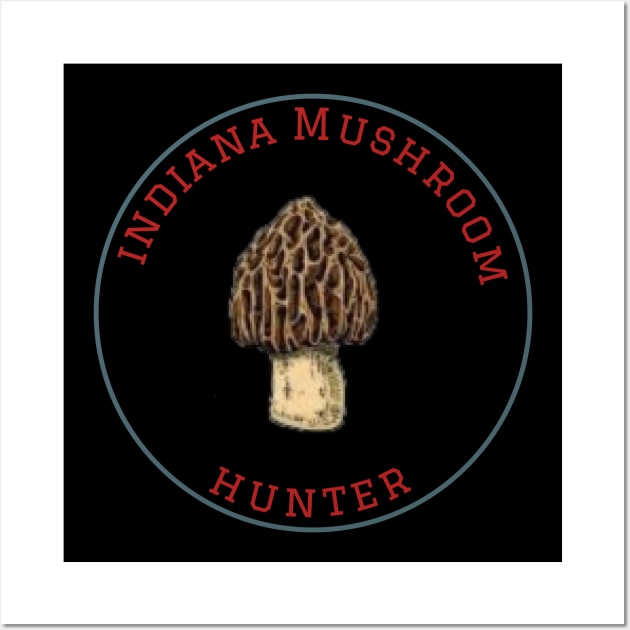 Indiana Mushroom Hunter Wall Art by Red Squirrel